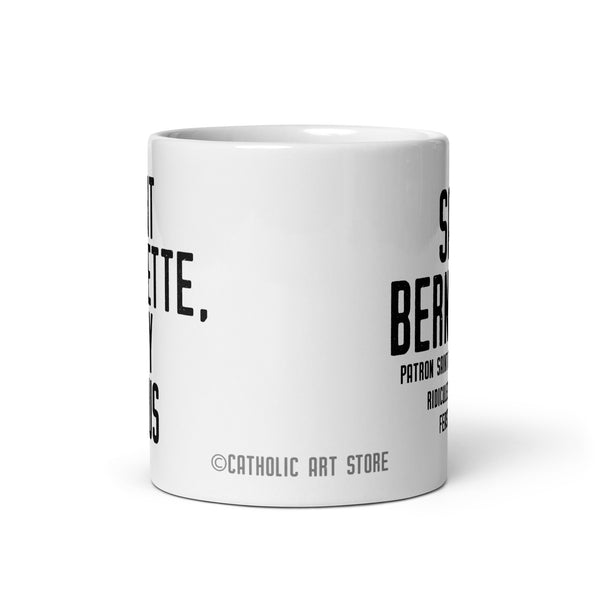 St. Bernadette Mug, French Catholic Saint, Patron Saint of Illness and People Ridiculed for their Faith, Catholic Gift, Nun and Priest Mug
