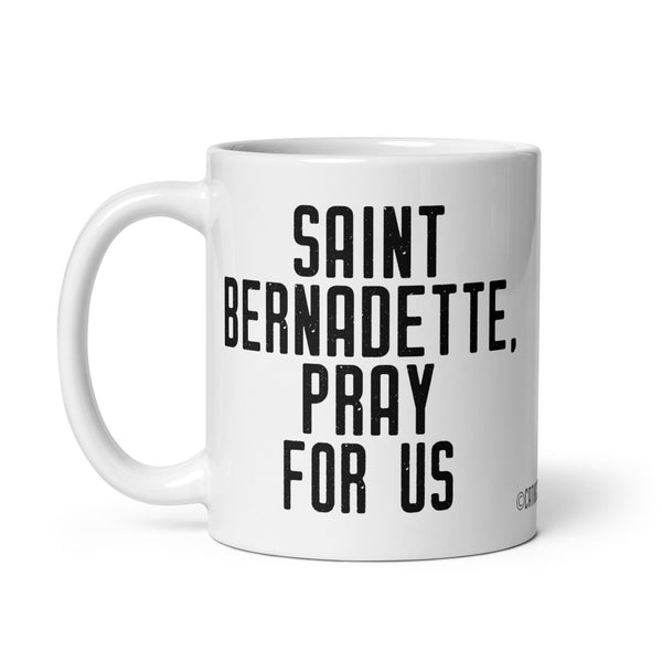 St. Bernadette Mug, French Catholic Saint, Patron Saint of Illness and People Ridiculed for their Faith, Catholic Gift, Nun and Priest Mug