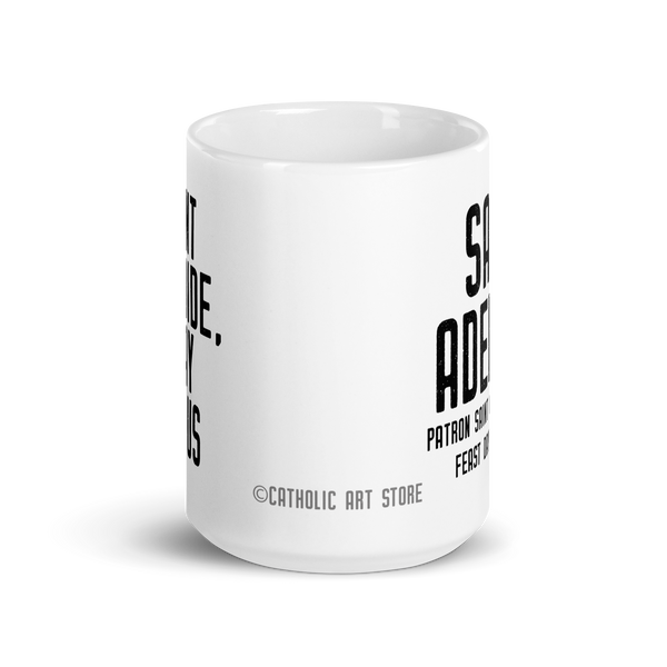 St. Adelaide Mug, Patron Saint Abuse Victims, Catholic Prayer Mug, Survivor Mug, Inspirational Social Worker Gift, Thank You Gift