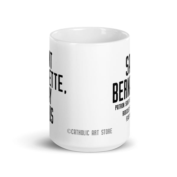 St. Bernadette Mug, French Catholic Saint, Patron Saint of Illness and People Ridiculed for their Faith, Catholic Gift, Nun and Priest Mug
