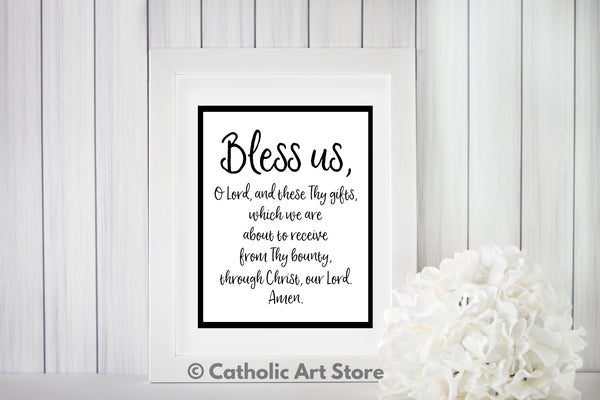 Grace Before Meal Printable | www.catholicartstore.com