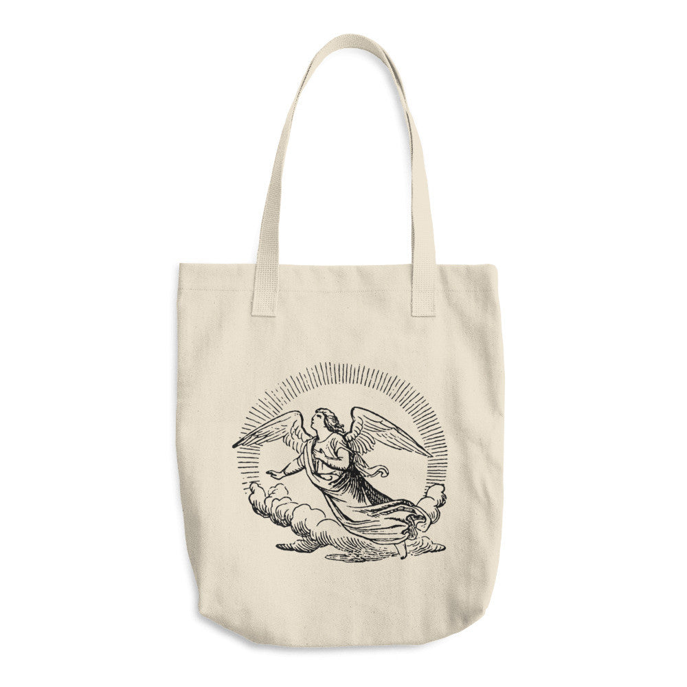 Angel Tote Bag - Vintage Catholic Image - Catholic Gift Idea