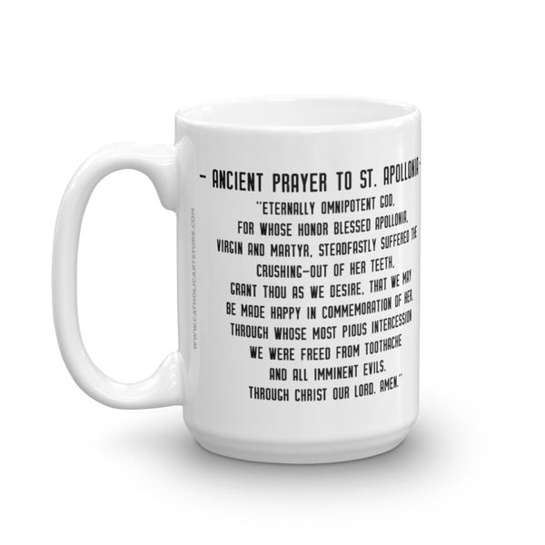 St. Apollonia Mug - Patron Saint of Dentistry - Catholic Dentist and Dental Hygienist Gift