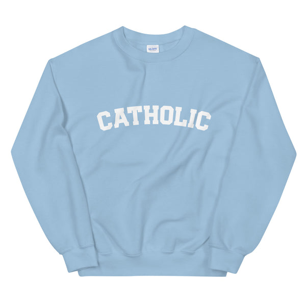 Catholic Sweatshirt - Inspirational Catholic Apparel - Unisex Sweatshirt - Priest Nun Deacon - Baptism RCIA Confirmation Graduation Gift