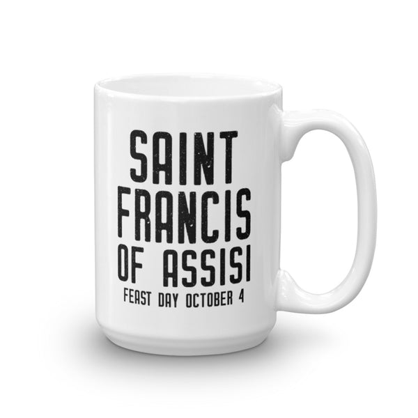 Saint Francis of Assisi Prayer Mug - Make Me an Instrument of Your Peace