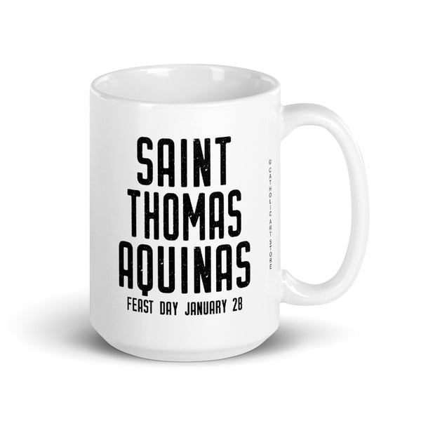 St. Thomas Aquinas Prayer Mug - Generosity Prayer - Catholic Saint Quote - Dominican Priest Gift - Baptism RCIA Confirmation