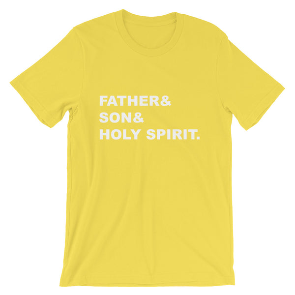 Father & Son & Holy Spirit Short-Sleeve Unisex T-Shirt - Catholic Gift - Sign of the Cross - Catholic Teacher Gift