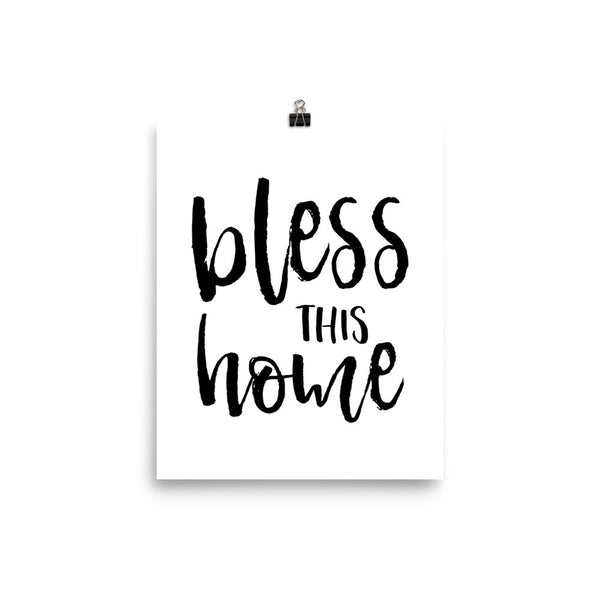 Bless this Home - Catholic Housewarming Gift - Catholic Poster