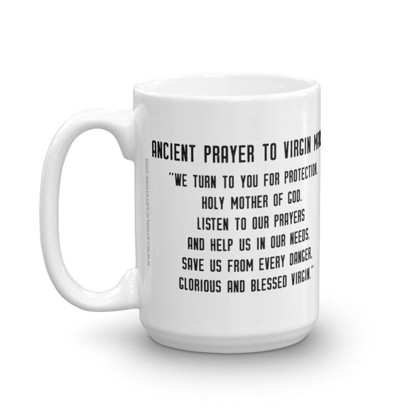 Blessed Virgin Mary Prayer Mug - Catholic Protection Prayer