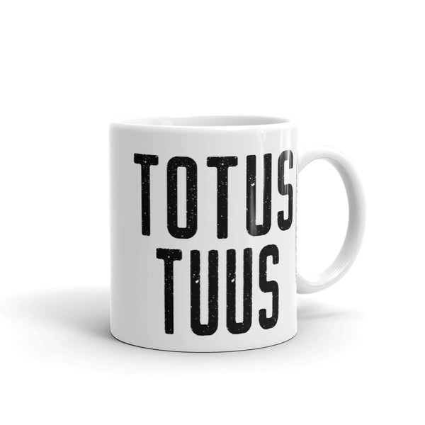Totus Tuus Mug - Pope John Paul II "Totally Yours" - Catholic Pope Motto - Nun Priest Deacon Gift - Baptism RCIA Confirmation Graduation