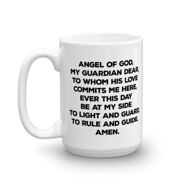 Guardian Angel Prayer Mug - Catholic Birthday Gift Idea