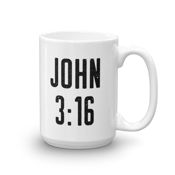 John 3:16 Coffee Mug - Bible Verse Home Decor - Catholic Graduation Gift