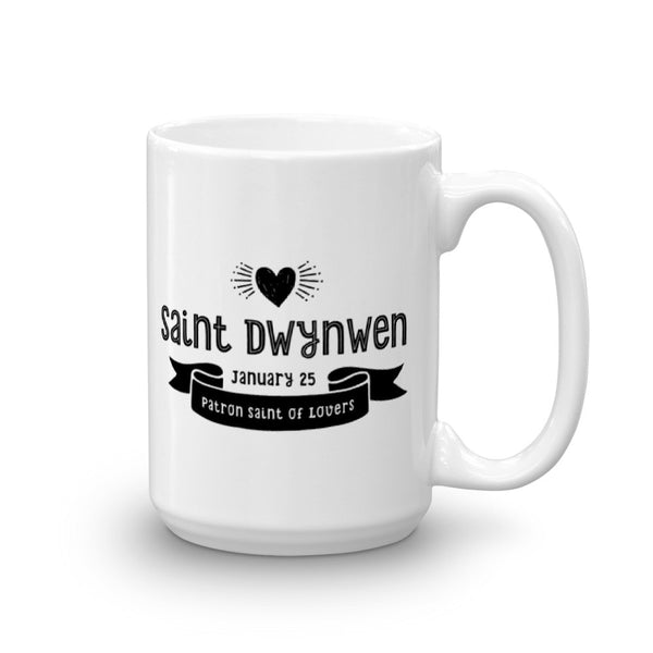 Saint Dwynwen Novena Prayer Mug - Patron Saint for Lovers - Help for Broken Hearts