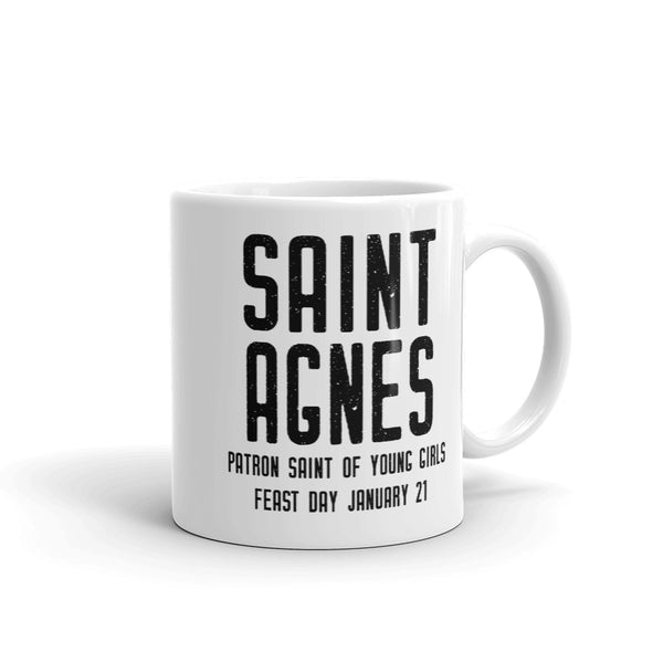 St. Agnes Quote Mug - Patron Saint of Young Girls - Catholic Saint - Woman Girl Gift - Baptism RCIA Confirmation Graduation - Gift for Nun