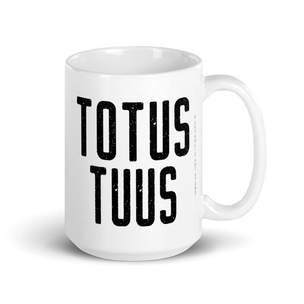 Totus Tuus Mug - Pope John Paul II "Totally Yours" - Catholic Pope Motto - Nun Priest Deacon Gift - Baptism RCIA Confirmation Graduation