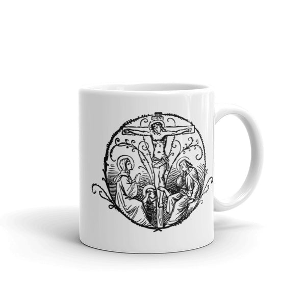 Jesus on the Cross Mug - Vintage Crucifix image