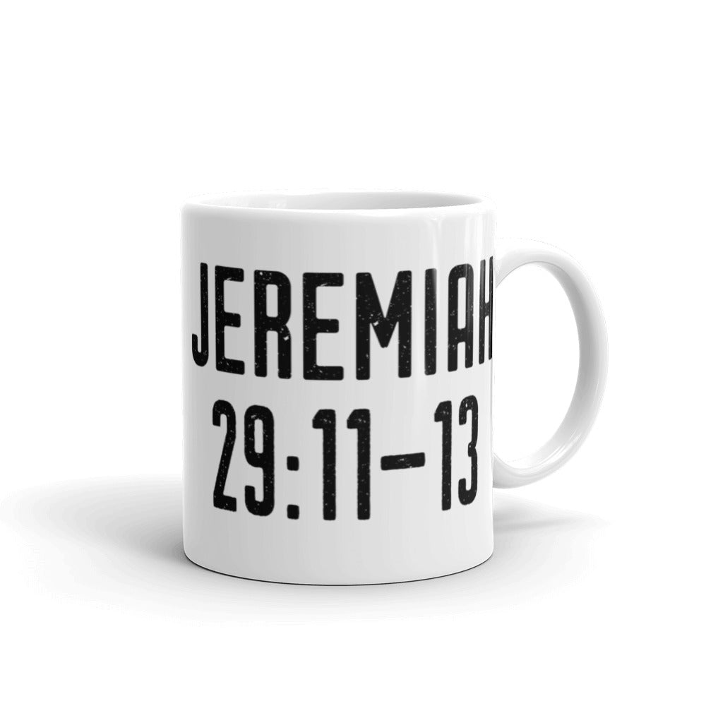 Jeremiah 29: 11-13 Mug - Old Testament Bible Verse Gift - Catholic Faith & Prayer Coffee Cup