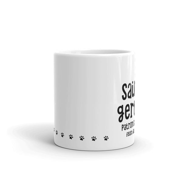 St. Gertrude of Nivelles, Patron Saint of Cats, Catholic Pet Mug, Cat Lover Gift, Veterinarian Mug, Pet Sitter Thank You Gift, Vet Tech Mug