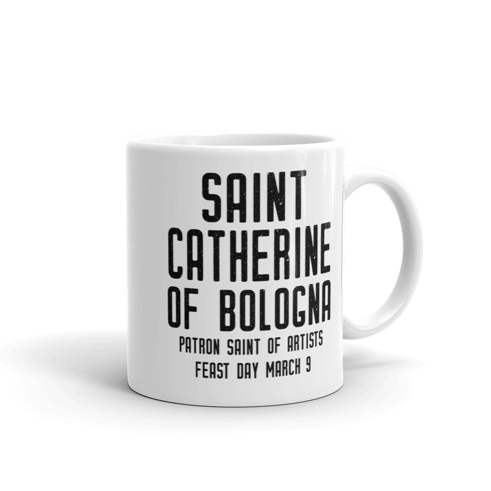 St. Catherine of Bologna Pray for Us Mug, Patron Saint Artists, Artist Mug, Catholic Art School Graduation Gift, Priest Nun Female RCIA Gift