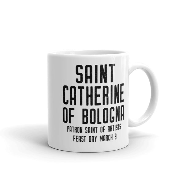 St. Catherine of Bologna Pray for Us Mug, Patron Saint Artists, Artist Mug, Catholic Art School Graduation Gift, Priest Nun Female RCIA Gift