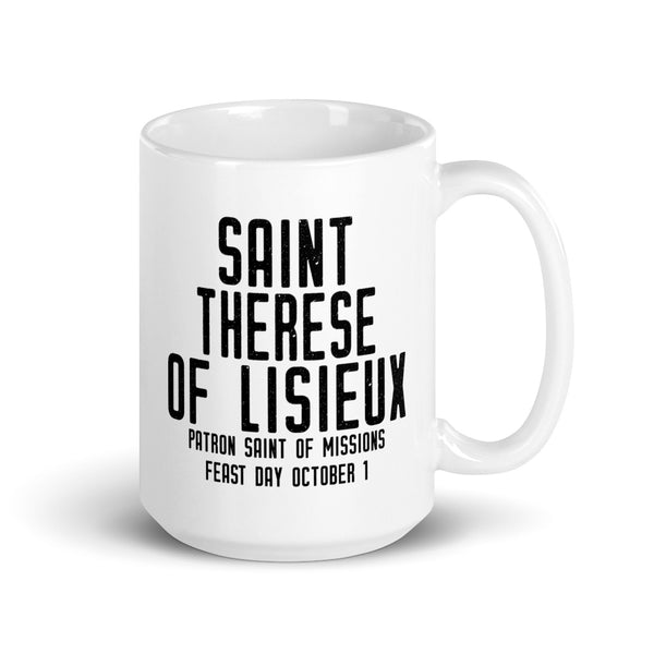 St. Therese of Lisieux Pray for Us Mug - Patron Saint of Missions - Catholic Gift – Carmelite Nun Sister Mom Aunt RCIA Confirmation Graduation Baptism