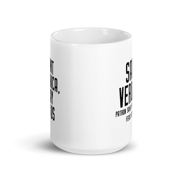 St. Veronica Pray for Us Mug, Patron Saint of Photographers, Catholic Photography Gift, Art Student Mug, Catholic Female Saint Gift