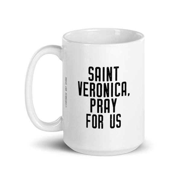 St. Veronica Pray for Us Mug, Patron Saint of Photographers, Catholic Photography Gift, Art Student Mug, Catholic Female Saint Gift