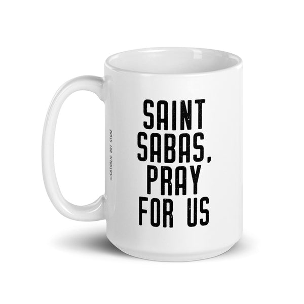 St. Sabas the Lector Pray for Us Mug, Patron Saint of Lectors, Catholic Reader Mug, Catholic Parish Gift, Liturgical Mass Thank You Gift