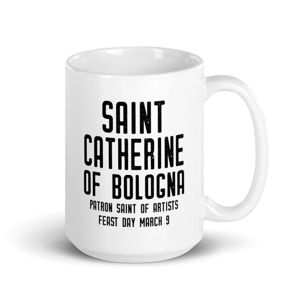 St. Catherine of Bologna Pray for Us Mug, Patron Saint Artists, Artist Mug, Catholic Art School Graduation Gift, Priest Nun Female RCIA Gift