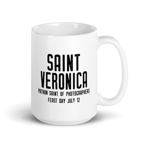 St. Veronica Pray for Us Mug, Patron Saint of Photographers, Catholic Photography Gift, Art Student Mug, Catholic Female Saint Gift