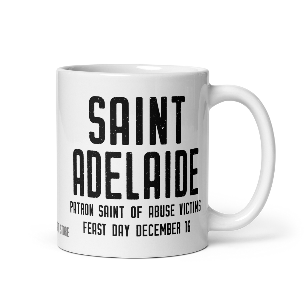 St. Adelaide Mug, Patron Saint Abuse Victims, Catholic Prayer Mug, Survivor Mug, Inspirational Social Worker Gift, Thank You Gift