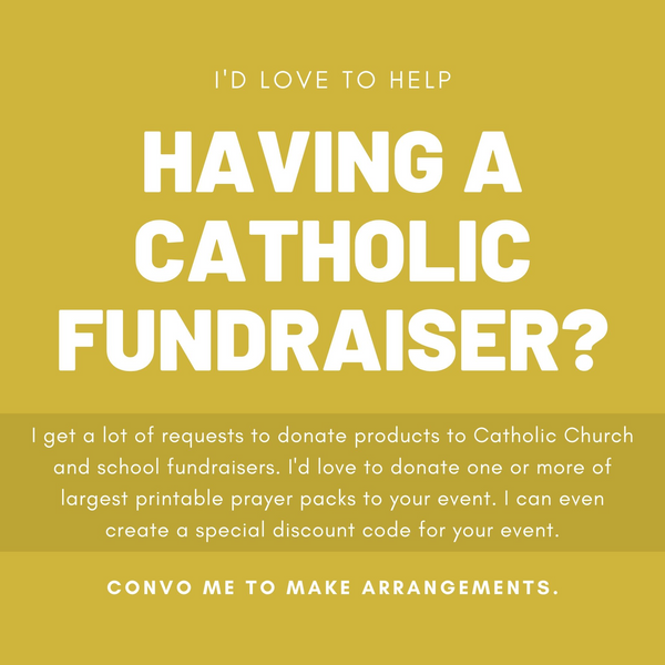 Have a Catholic Fundraiser | www.catholicartstore.com