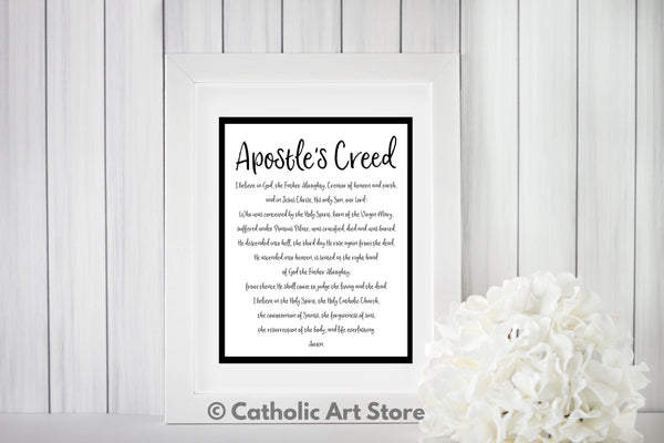 Apostle's Creed Printable | www.catholicartstore.com
