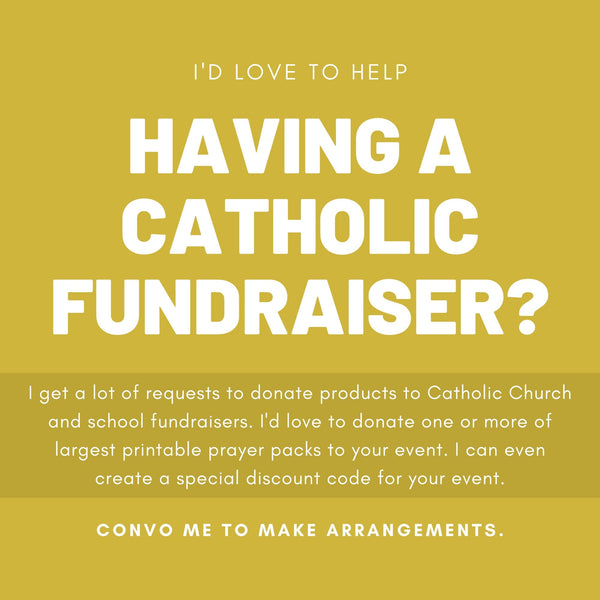 Having a Catholic fundraiser? | www.catholicartstore.com