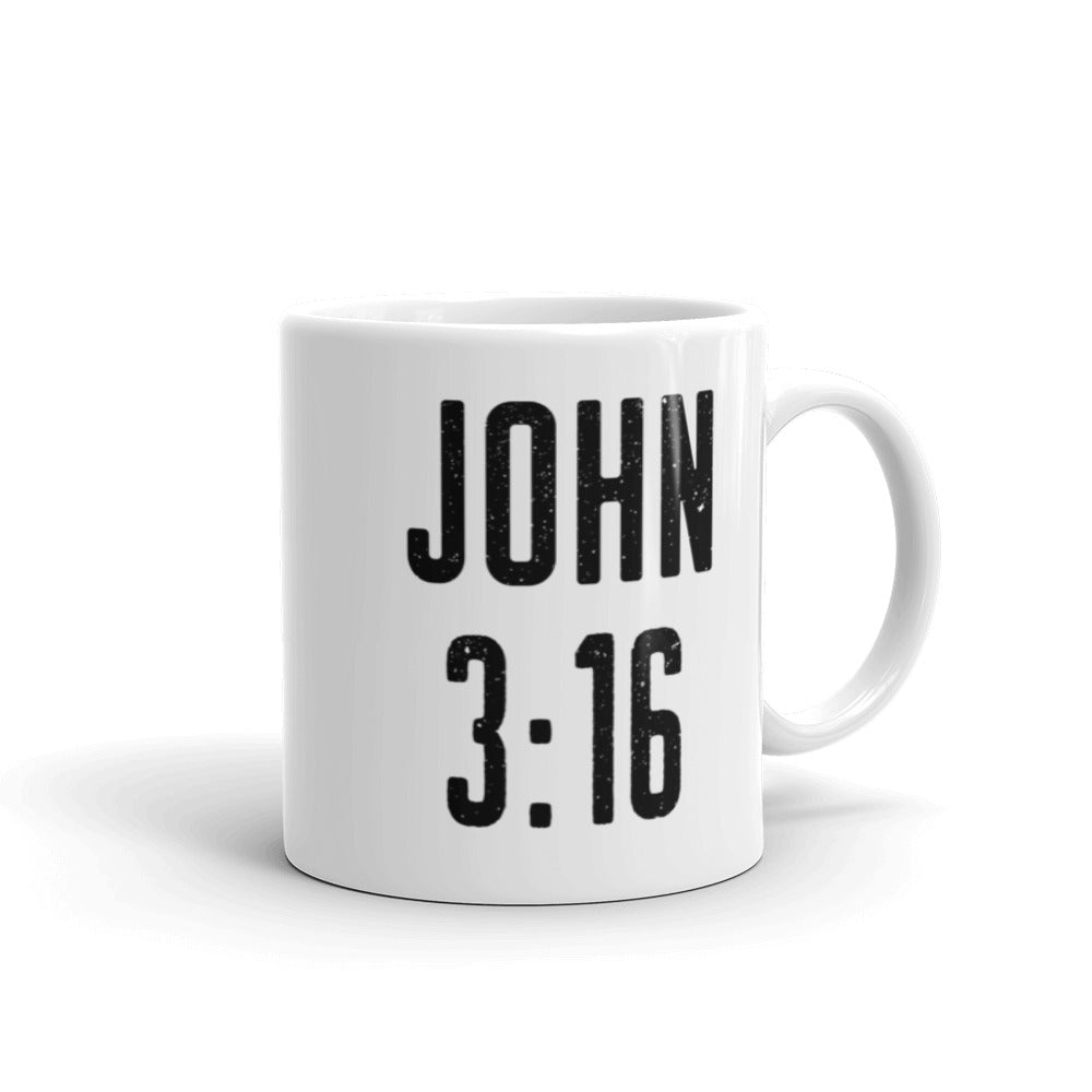 John 3:16 Coffee Mug - Bible Verse Home Decor - Catholic Graduation Gift