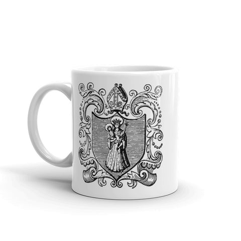 Blessed Virgin Mary and Baby Jesus Mug - Our Lady of Mount Carmel - Vintage Catholic Image