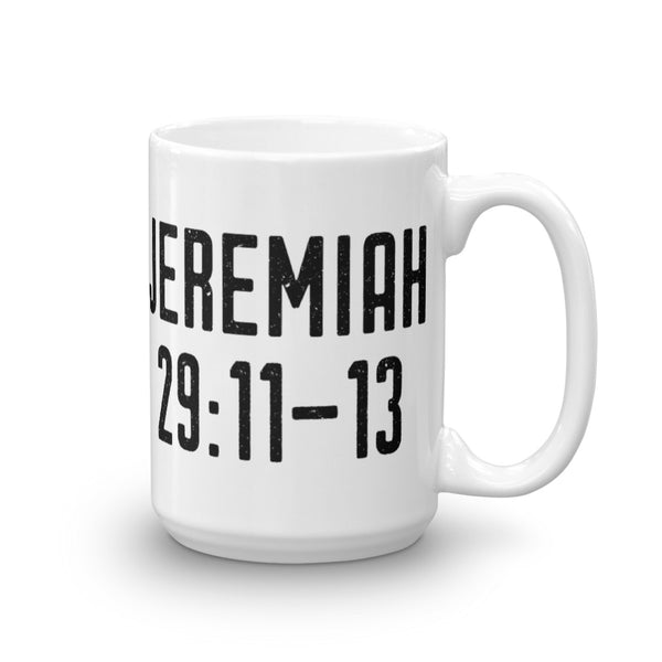 Jeremiah 29: 11-13 Mug - Old Testament Bible Verse Gift - Catholic Faith & Prayer Coffee Cup