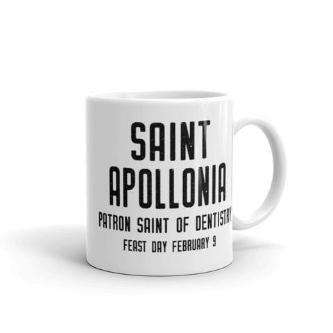 St. Apollonia Mug - Patron Saint of Dentistry - Catholic Dentist and Dental Hygienist Gift