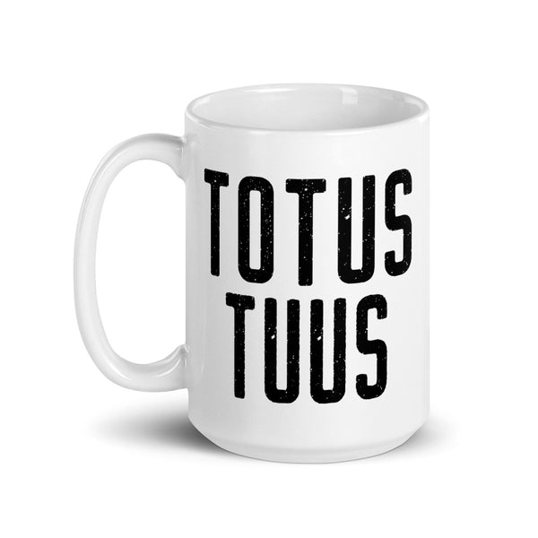 Totus Tuus Mug - Pope John Paul II "Totally Yours" - Catholic Pope Motto - Nun Priest Deacon Gift - Baptism RCIA Confirmation Graduation