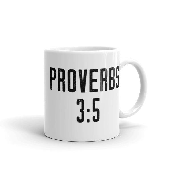 Proverbs 3:5 Bible Verse Mug - Catholic Coffee Cup - RCIA Gift Idea