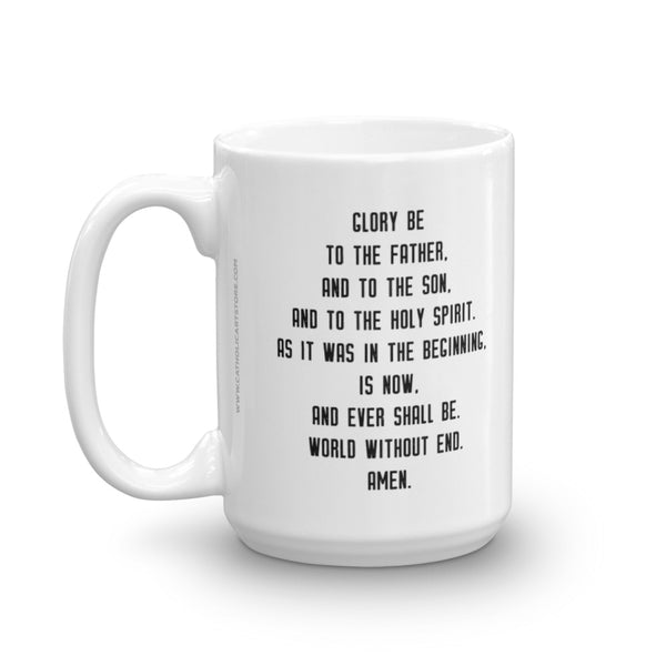 Glory Be Prayer Mug - Catholic Coffee Cup - Inspirational Christian Gift
