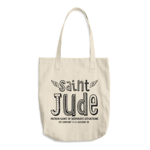 Saint Jude Tote Bag - Patron Saint of Desperate Situations - Catholic Reusable Bag