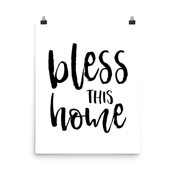 Bless this Home - Catholic Housewarming Gift - Catholic Poster