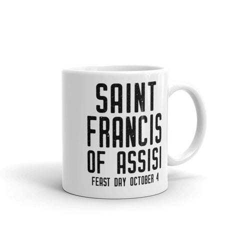 Saint Francis of Assisi Prayer Mug - Make Me an Instrument of Your Peace