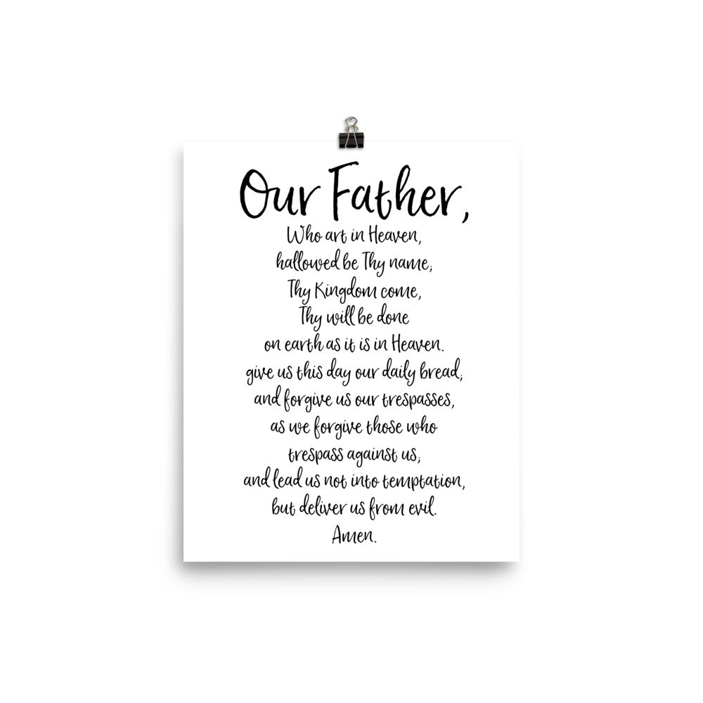 Our Father Prayer - The Lord's Prayer Catholic Art Poster - Catholic H – Catholic Art Store our-father-prayer-the-lord-s-prayer-catholic-art-poster-catholic-h-catholic-art-store