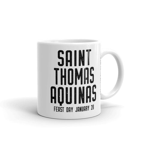 St. Thomas Aquinas Prayer Mug - Generosity Prayer - Catholic Saint Quote - Dominican Priest Gift - Baptism RCIA Confirmation