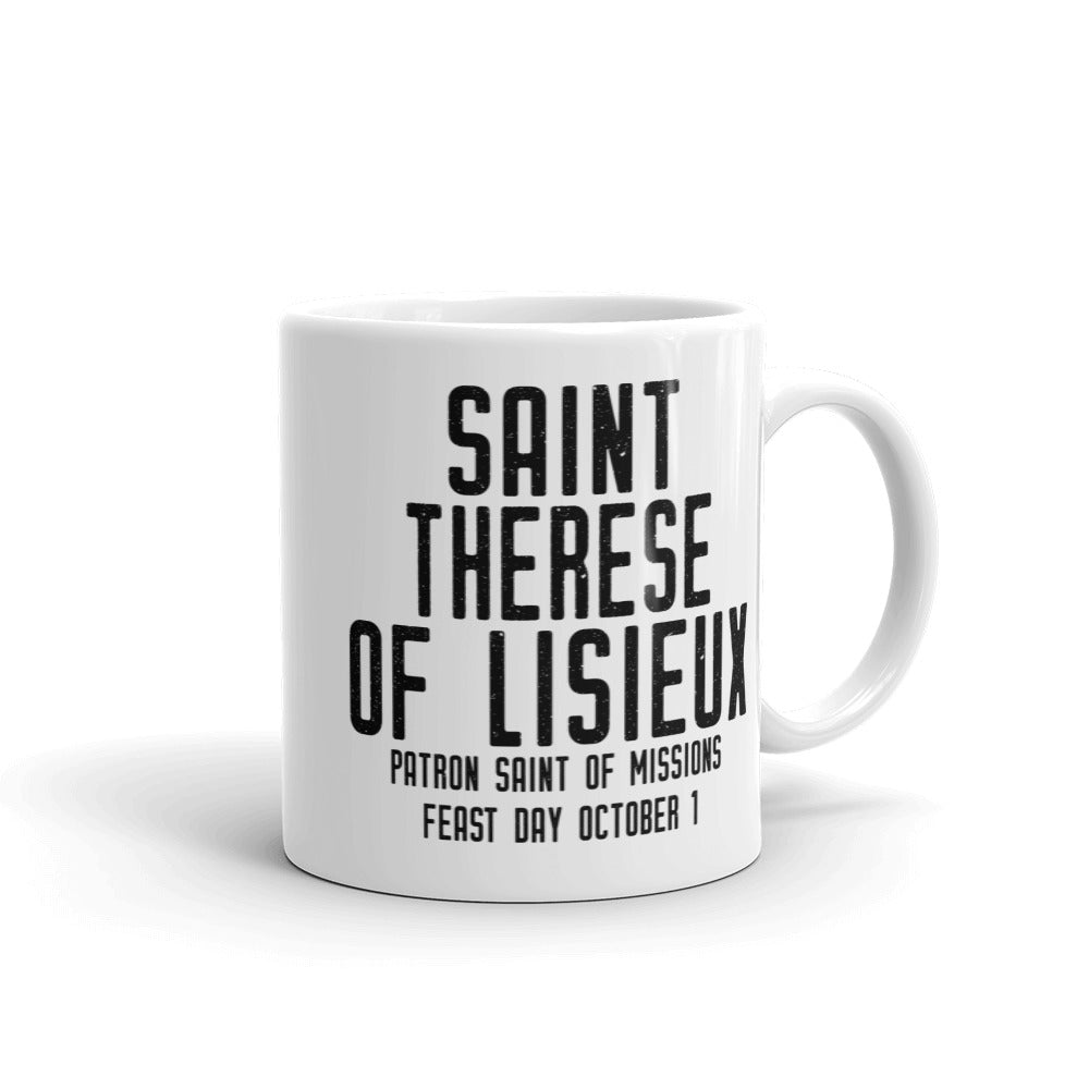 St. Therese of Lisieux Pray for Us Mug - Patron Saint of Missions - Catholic Gift – Carmelite Nun Sister Mom Aunt RCIA Confirmation Graduation Baptism