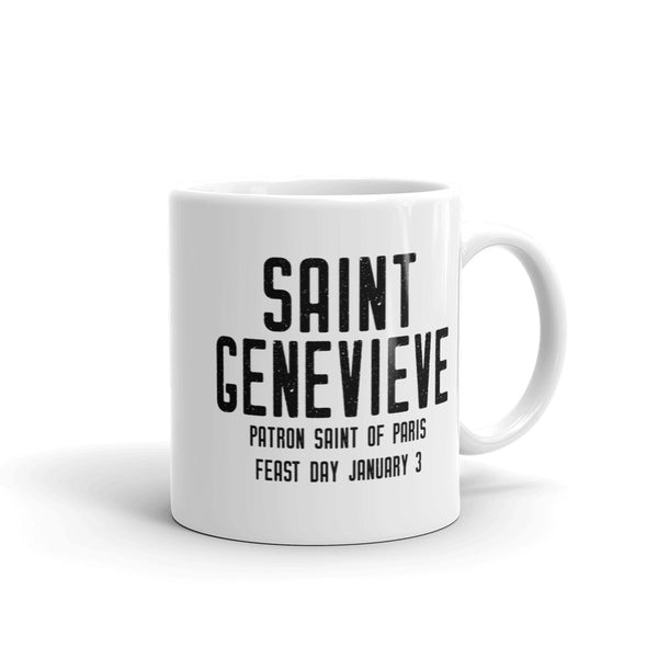 St. Genevieve Pray for Us Mug - Patron Saint of Paris – Catholic Gift – France French Student Teacher RCIA Confirmation Graduation Baptism