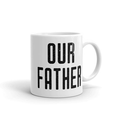 Our Father Prayer Mug - Catholic Coffee Cup - Priest, Nun, Deacon, & Clergy Gift Idea