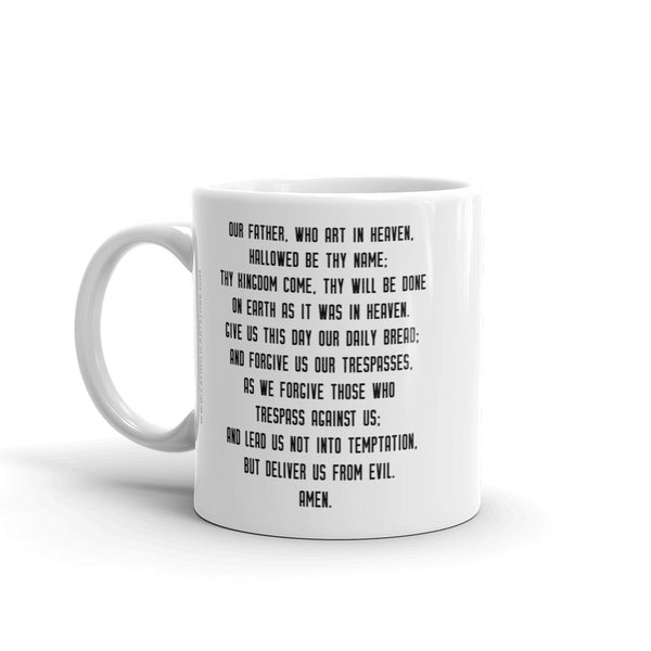 Our Father Prayer Mug - Catholic Coffee Cup - Priest, Nun, Deacon, & Clergy Gift Idea